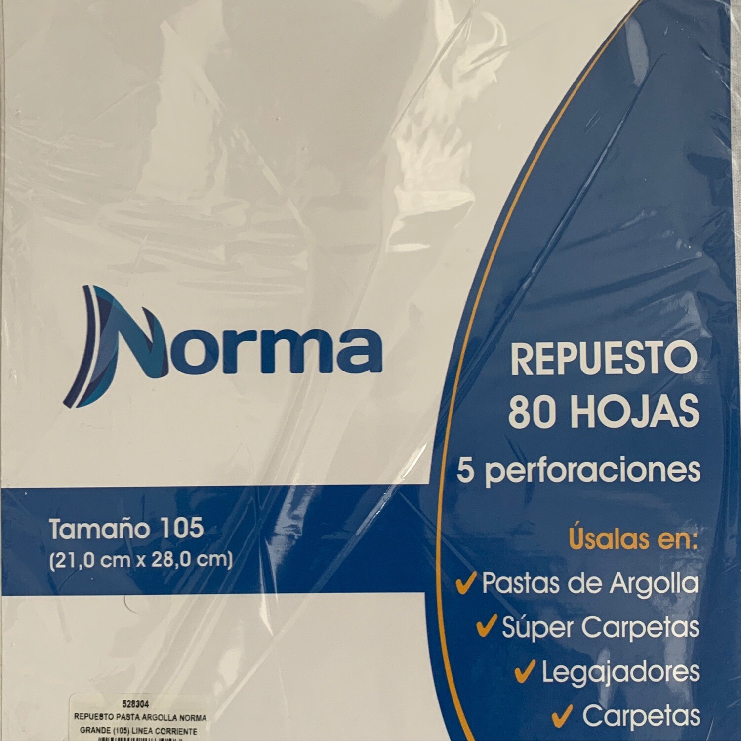 Repuesto 80 Hojas Rayado Carta 105