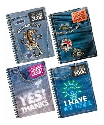 Cuaderno Jean Book 85 Argollado 80H Cuadriculado (pequeño)