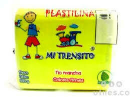 Plastilina Barra Amarillo Fluorescente  55Gr x Unidad Mi Trensito