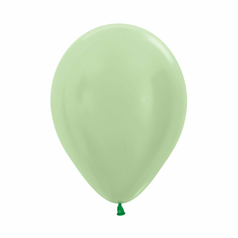 Bombas R-12 Satin Verde  (x 6 Unidades) Globos