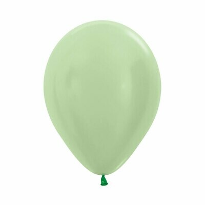 Bombas R-12 Satin Verde  (x 6 Unidades) Globos
