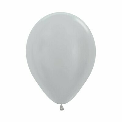 Bombas R-9 Plateados (x6 Unidades)  Globos Pequeñas