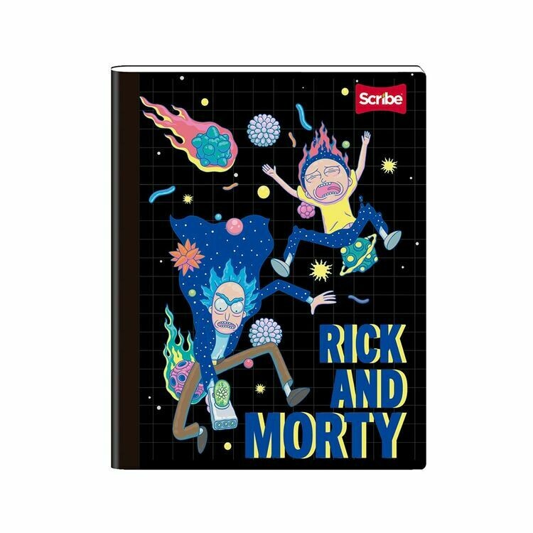 Cuaderno cosido 100h Scribe Rick&amp;Morty Cuadriculado