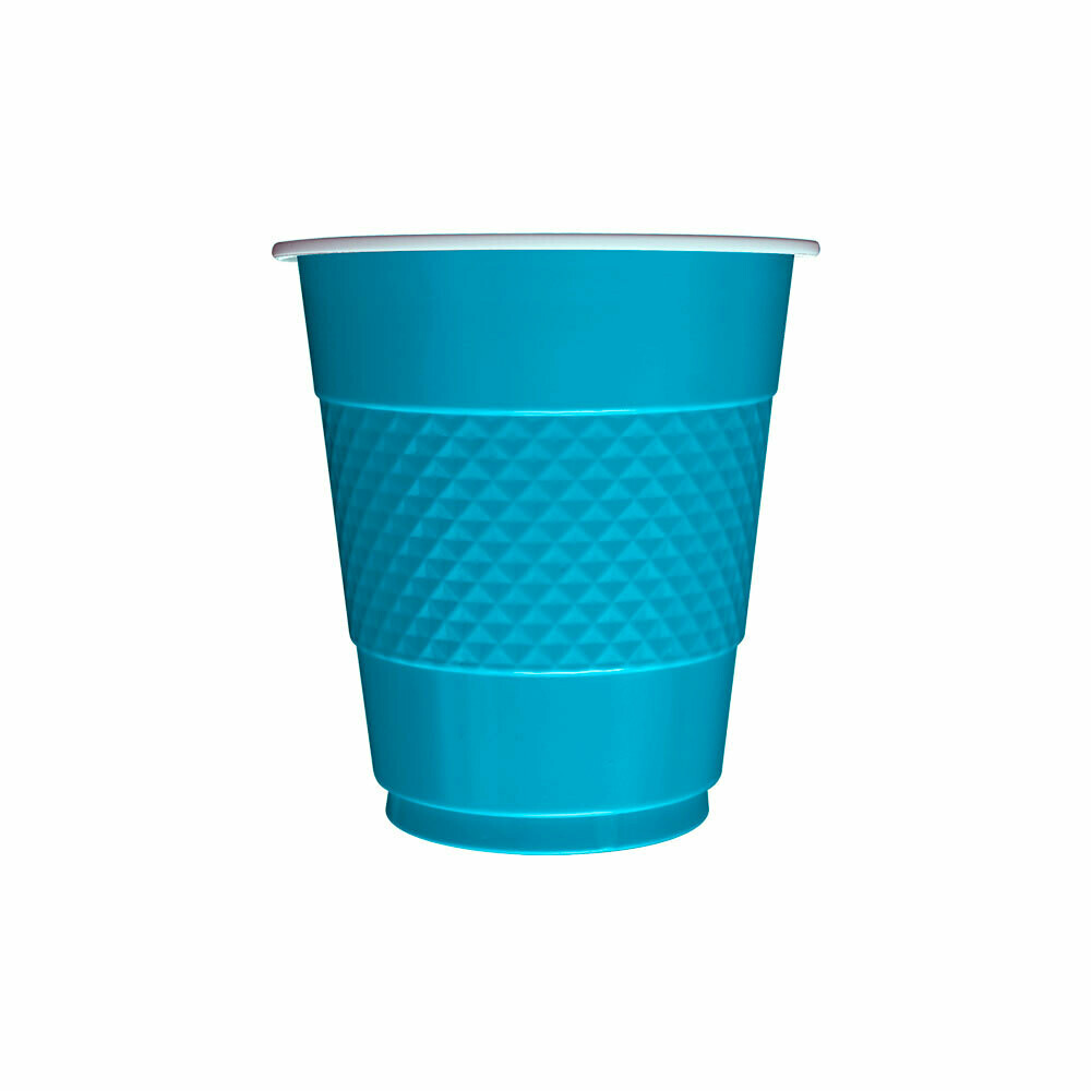 Vaso Azul Caribe  7 Oz Deluxe  X 10