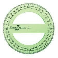 Transportador Faber Castell 360 grados