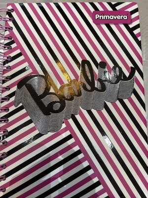 Cuaderno Argollado 5 Materias Mediano 95 150 Hojas Femenino Cuadriculado Primavera
