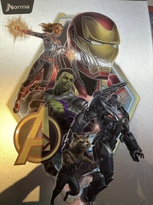 Cuaderno 50H Niño Rayado  Cosido Norma Avengers