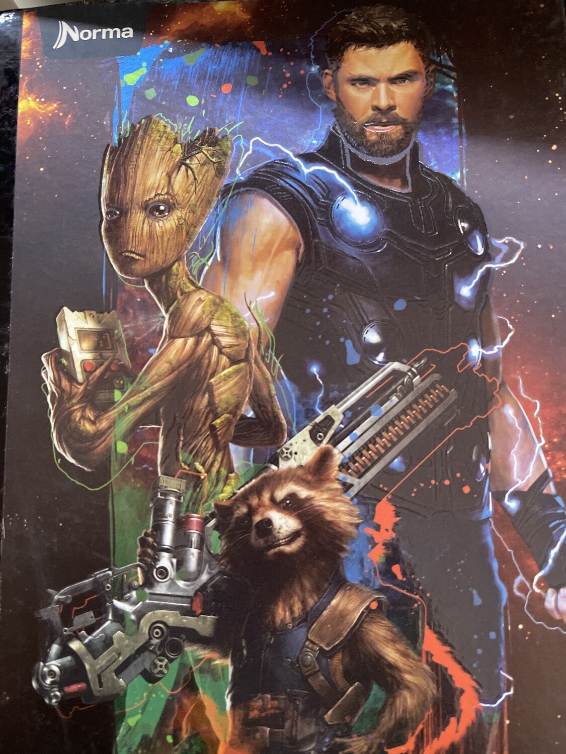 Ferrocarril 50h Niño Cosido Norma Avengers Cuaderno