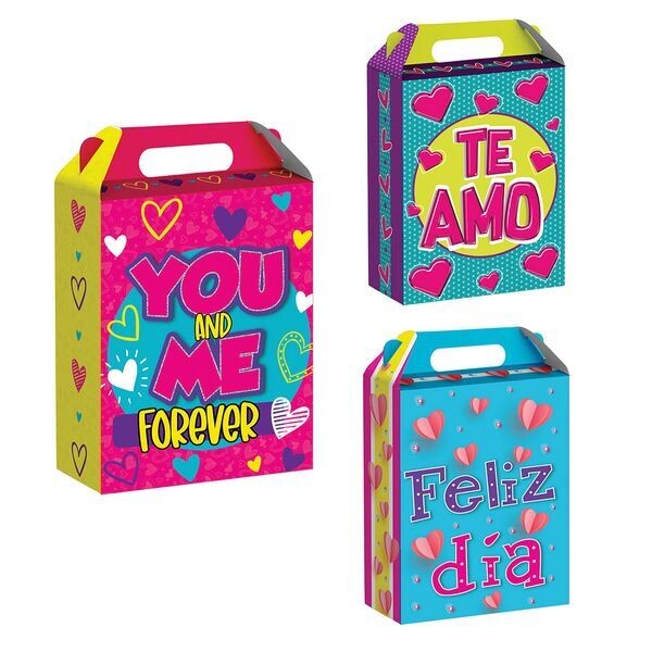 Caja Regalo Maletin L Corazones  Primavera
