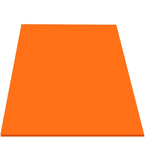 Foamy 1/8 Naranja  (25x35 Cms) unidad