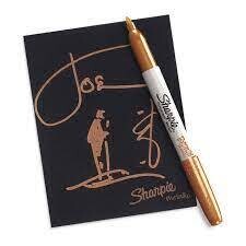 Sharpie Metallic Oro Dorado Marcador