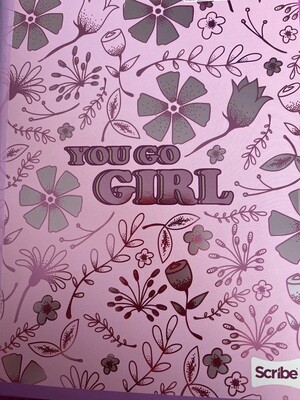 Cuaderno 100H Cuadriculado Cosido Scribe Femenino Incolors