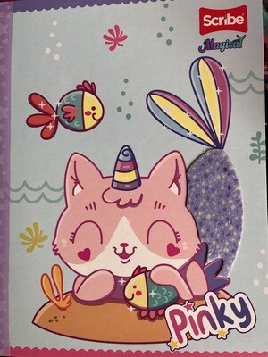 Cuaderno 50H Niña Cuadriculado Cosido Scribe