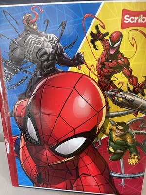 Cuaderno 100H  Cuadriculado Cosido Scribe Spiderman
