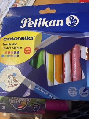Marcador Pelikan Permanente Textil x 12