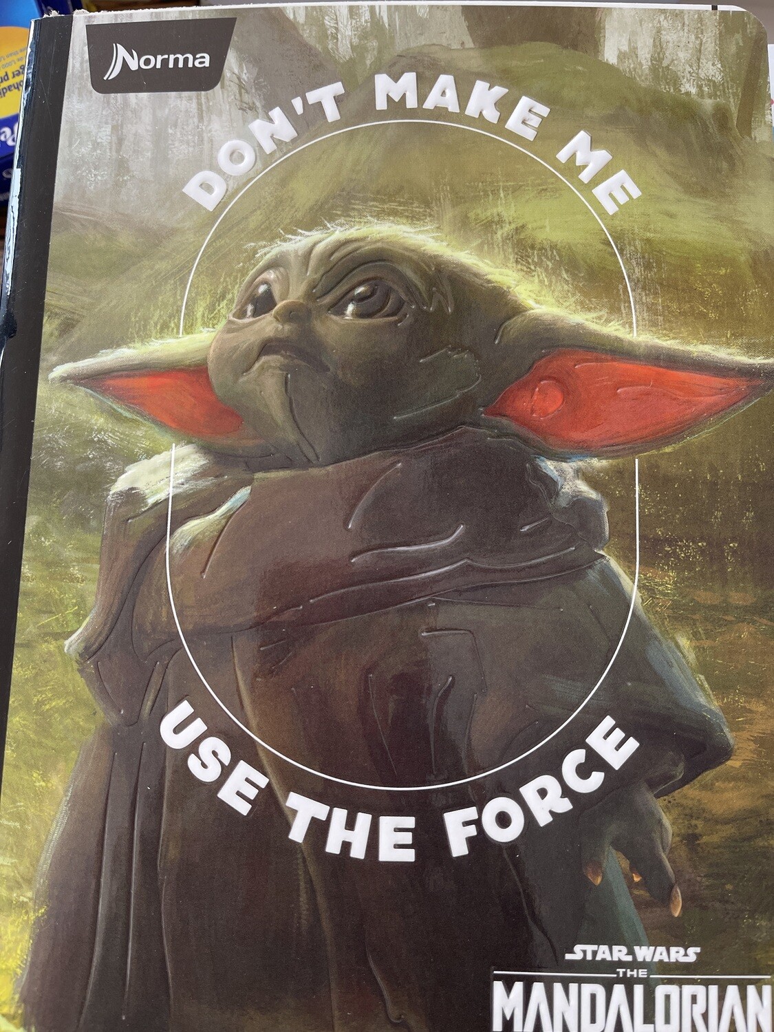 Cuaderno 100H  Cuadriculado Cosido Norma Mandalorian Masculino - Star Wars