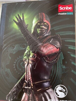 Cuaderno 100H  Cuadriculado Cosido Scribe Transformes - Mortal Combat - Legends