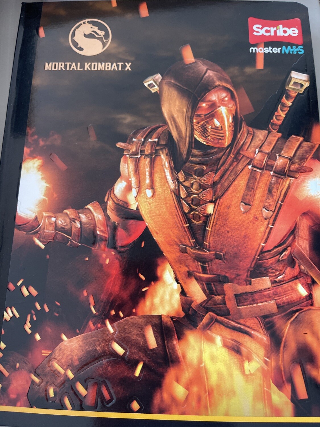 Cuaderno 100H  Rayado Cosido Scribe Transformes - Mortal Combat - Legends