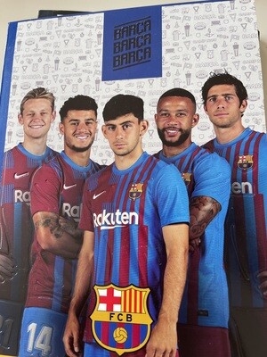 Cuaderno 100H  Cuadriculado Cosido Barcelona Juventus