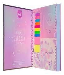 Cuaderno Argollado Tapa Dura 5 Materias Grande 105 Mixto Kiut - 160 Hojas