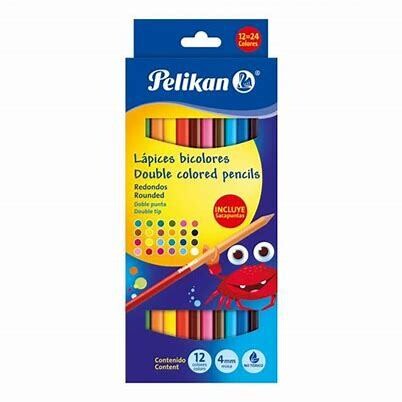 Colores Pelikan Doble Punta l 12 cores 4mm