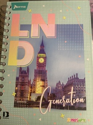 Cuaderno Argollado 7 materias Argollado Pequeño 95 Femenino Cuadriculado  Mixto - Rayado y Cuadriculado 175 Hojas