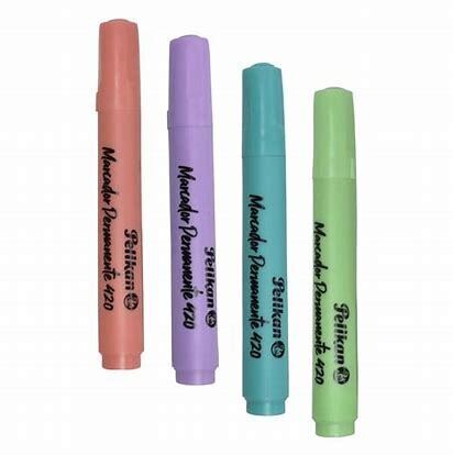 Marcadores Permanente  Pastel  Pelikan 4+1