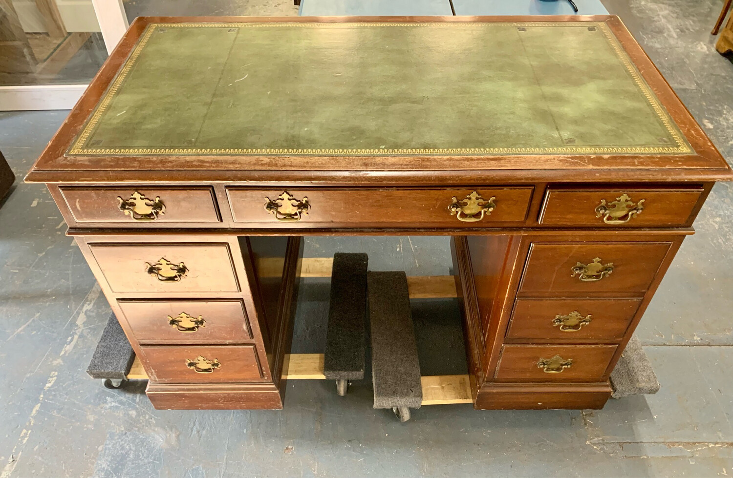 Kittinger Leather Top Writing Desk