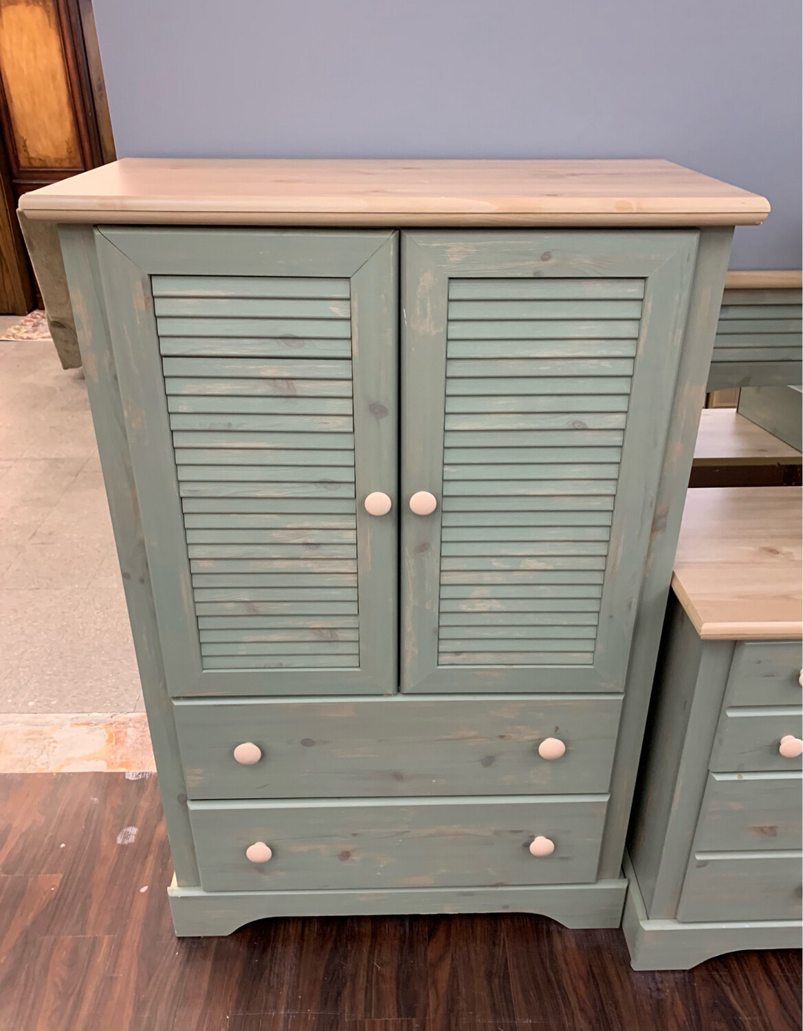 Louvered Door Medium Armoire