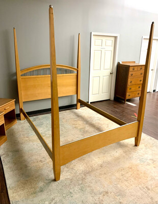 Contemporary Queen 4 Post Bed