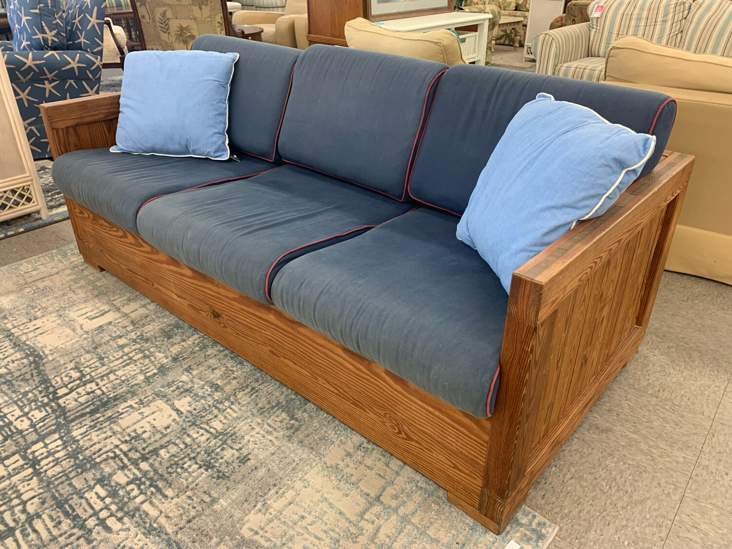 This End Up Three-Seater Sleeper Sofa