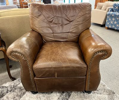 Oversized Leather Recliner
