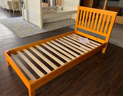 NEW Solid Wood Twin Low Profile Bed