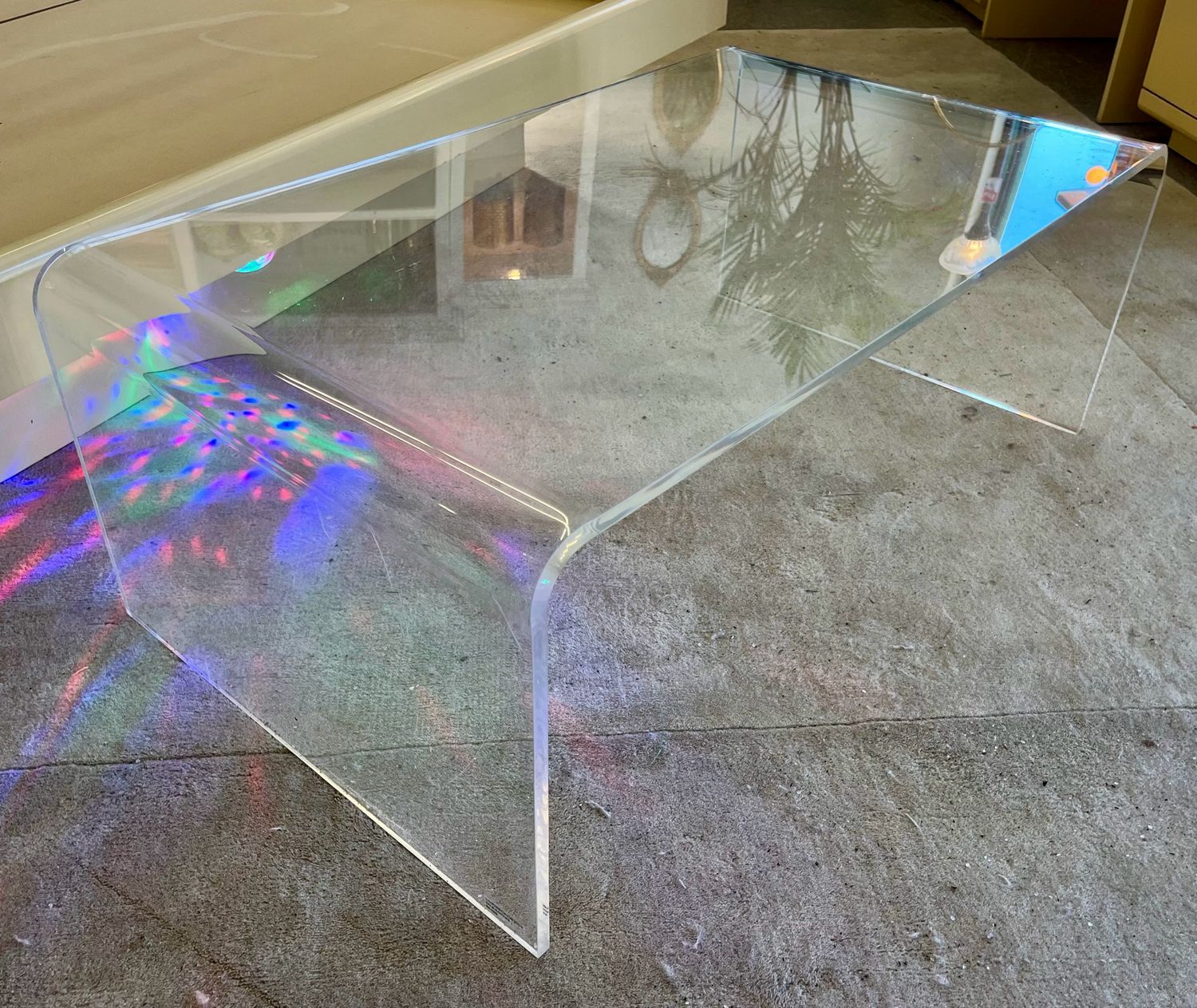 Mod, Clear Lucite Coffee Table