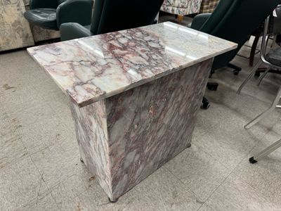 Pink Marble Petite Console