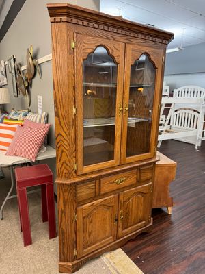 Oak Corner Cabinet