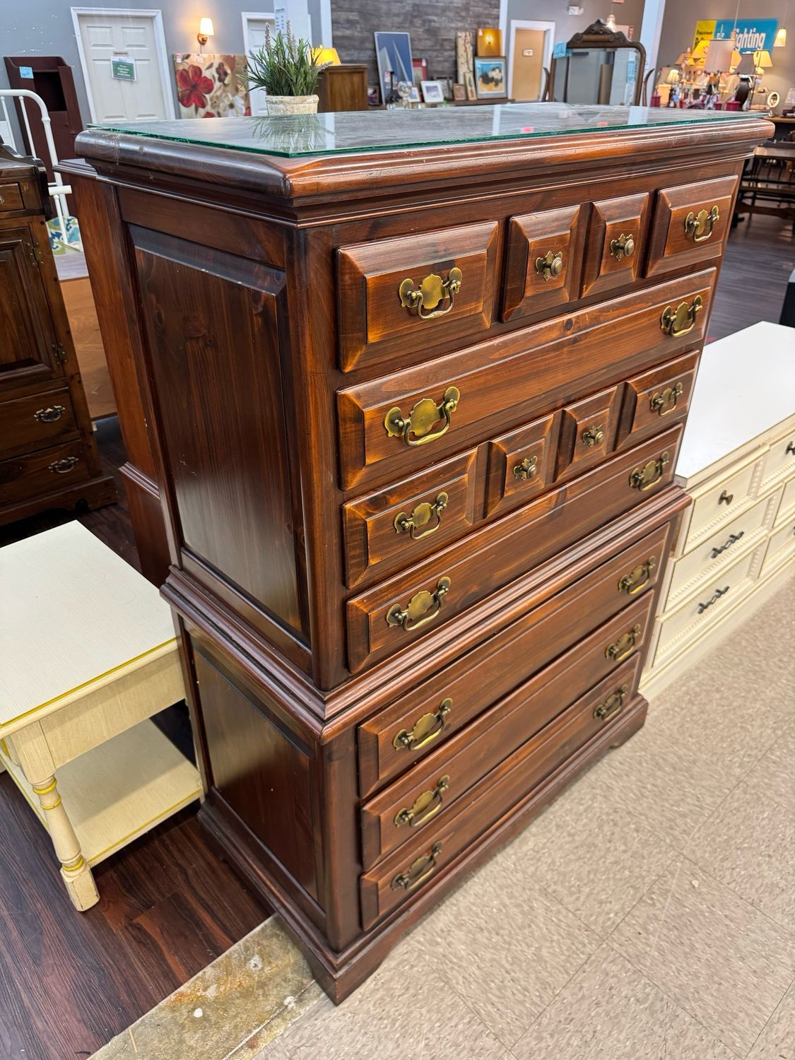 Vintage Link Taylor Settler’s Pine Tall Dresser