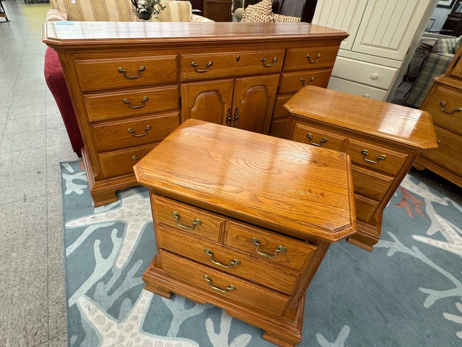 Sumter Furniture Long Dresser + Nightstand Pair