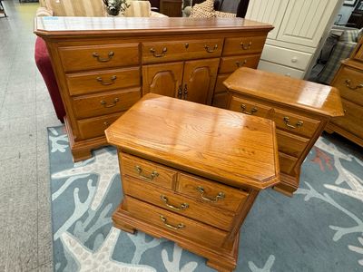 Sumter Furniture Long Dresser + Nightstand Pair