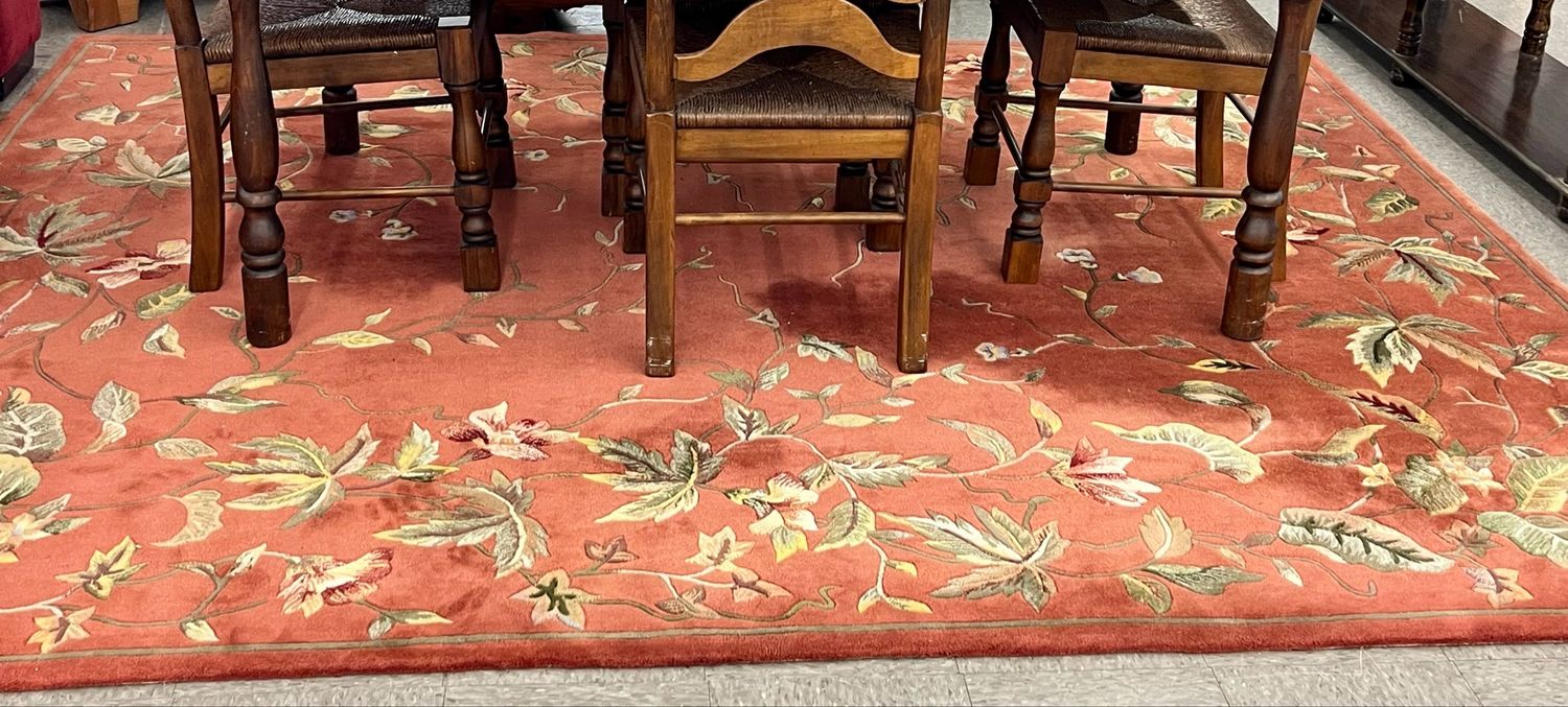 Pure Wool, Aubusson Rug 9’ 6” X 7’ 6”