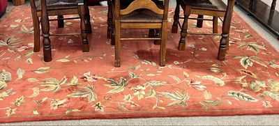 Pure Wool, Aubusson Rug 9’ 6” X 7’ 6”