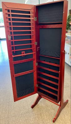 Cheval Mirror Jewelry Cabinet by Lori Greiner