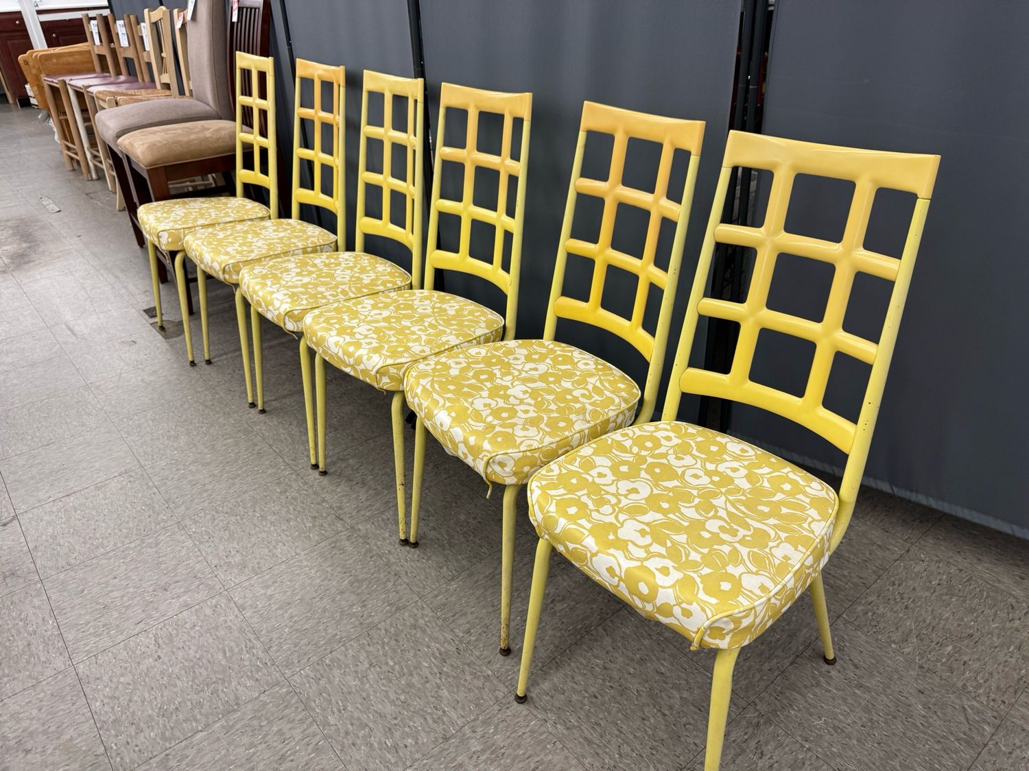 Vintage Yellow Chair Set