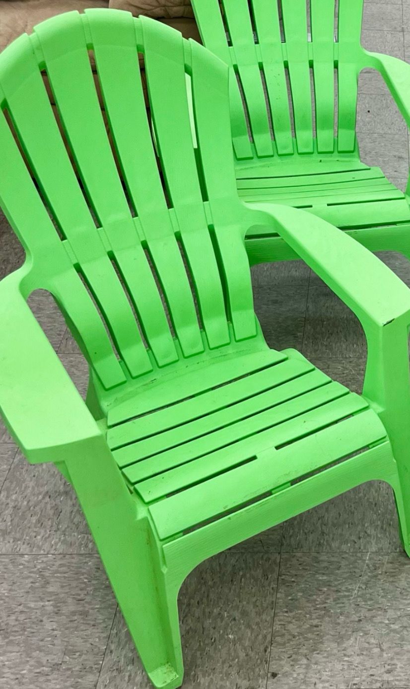 Lime Green Poly Adirondack Chair