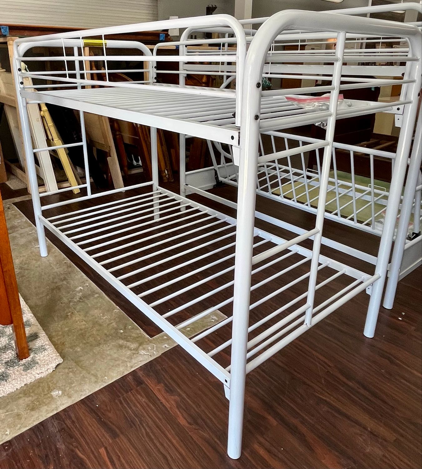 White Metal, Twin Over Twin Bunk Bed