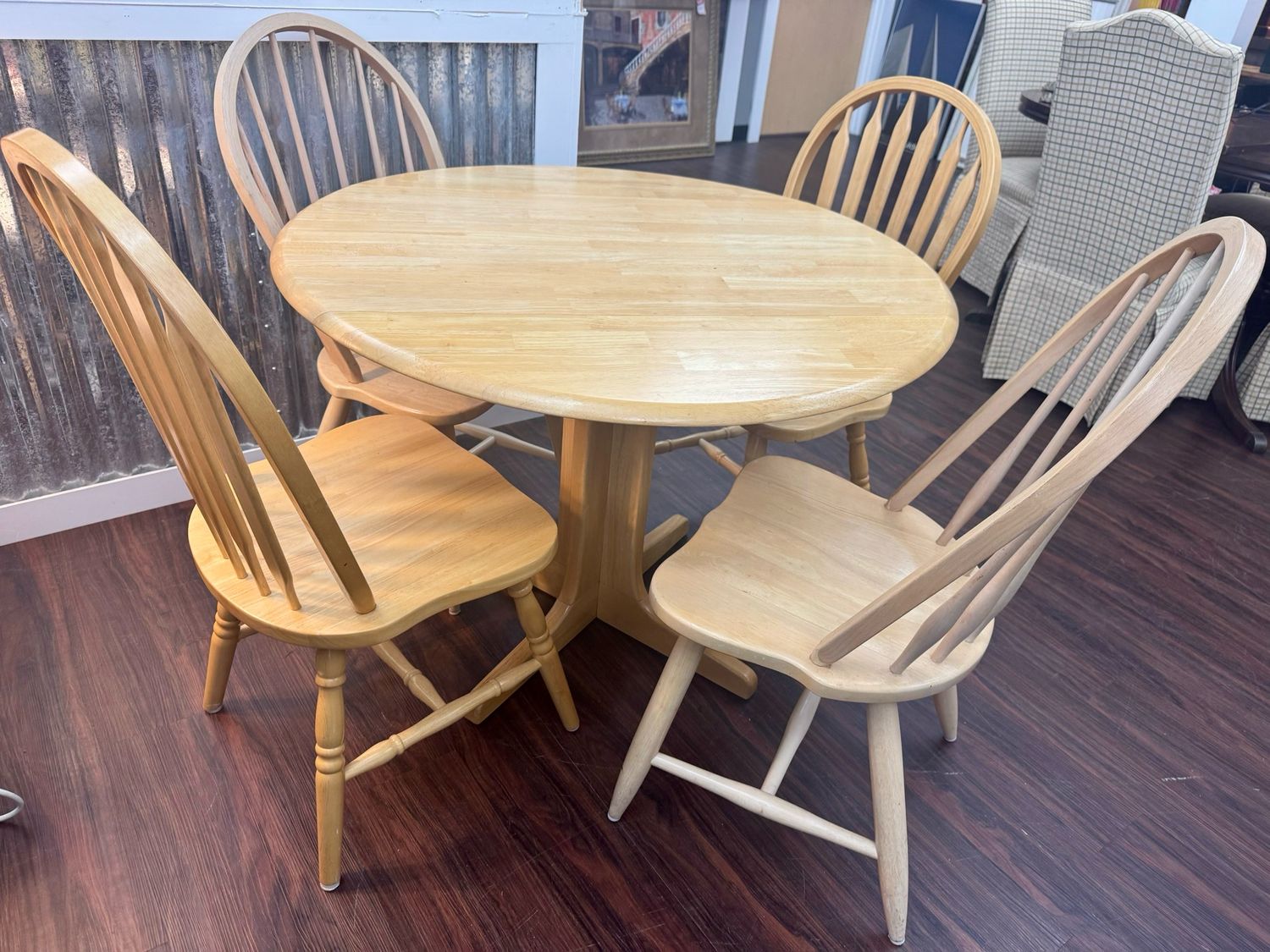 Blonde Wood Cafe Dining Set
