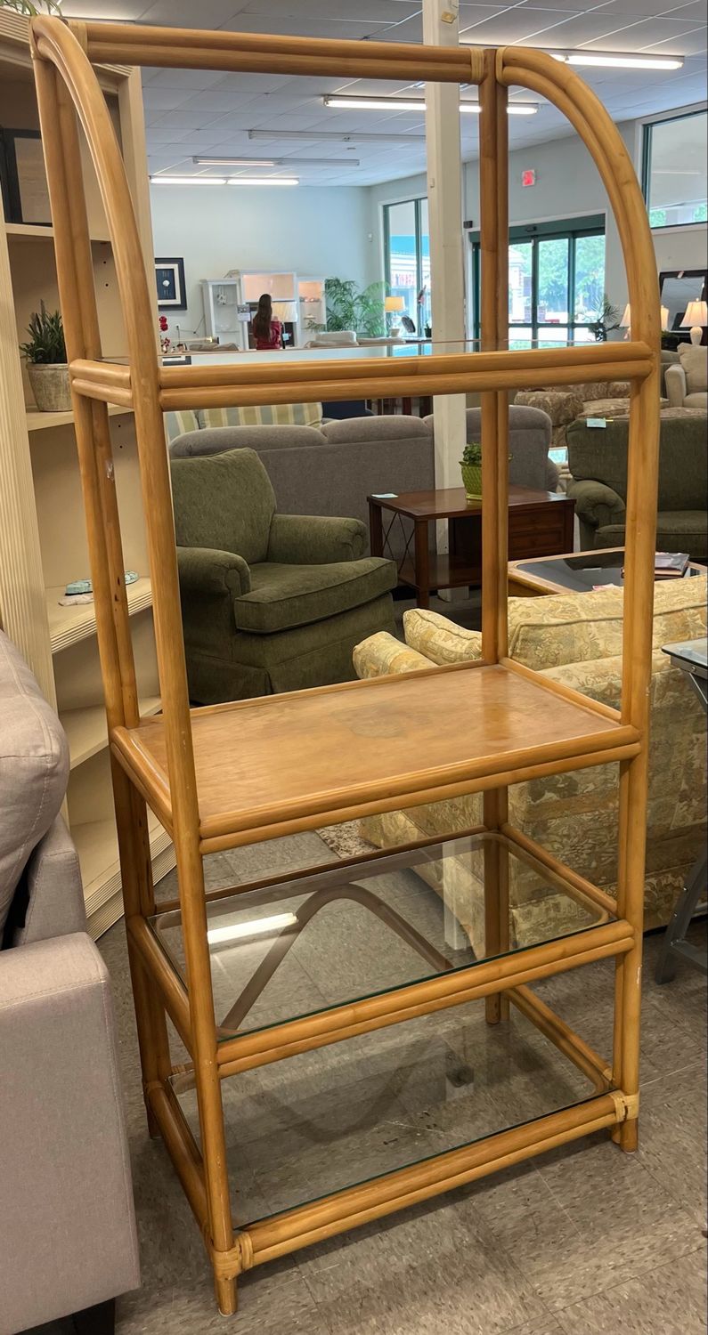 Four Shelf Rattan Etagere