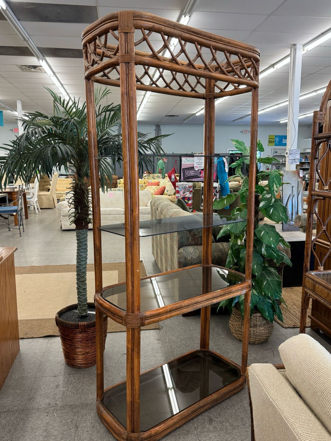 Rattan Etagere