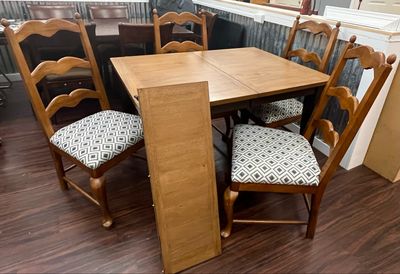 6 PC Wood Dining Set