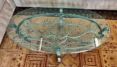 Glass &amp; Metal Coffee Table